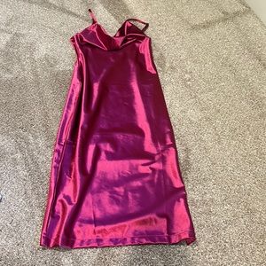 Cowl neck midi formal dress